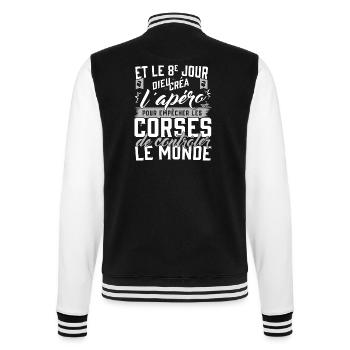 corse apéro - Veste Teddy - noir/blanc - Dos - Marisol (170cm)