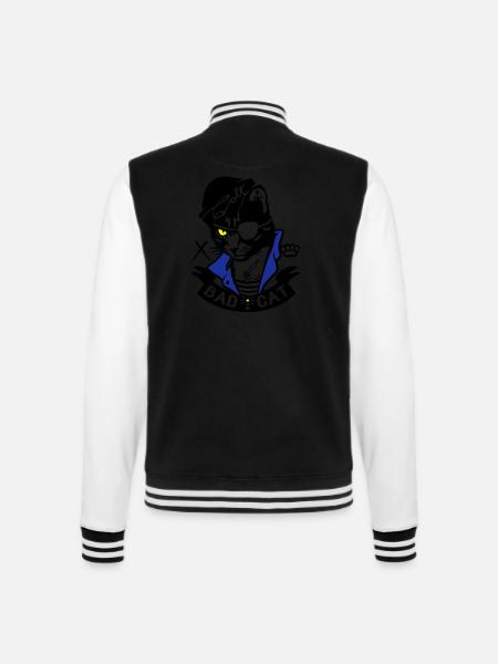 Bad Cat - SailorCat - Veste Teddy - noir/blanc