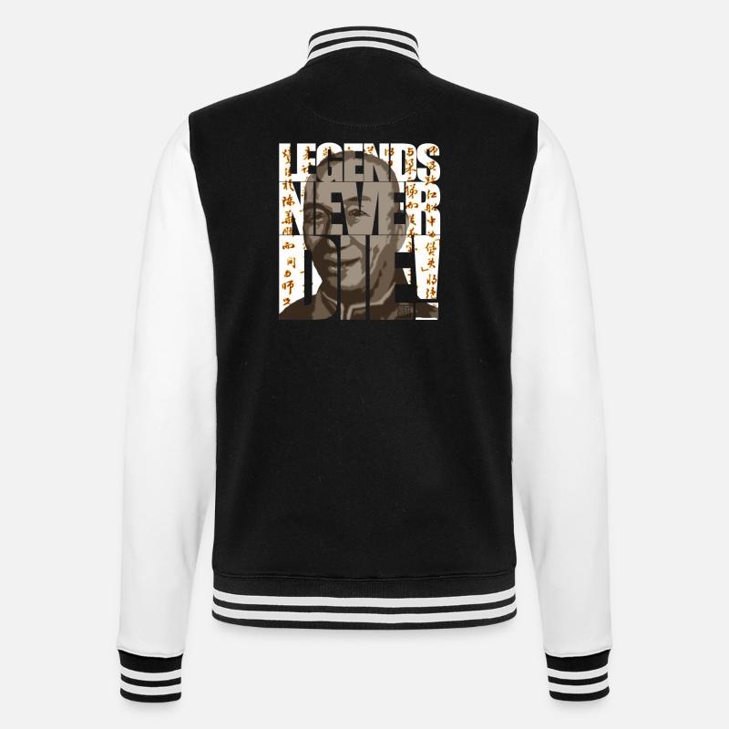 légendes ne meurent jamais - Veste Teddy - noir/blanc
