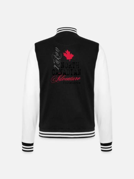 North Canadian Adventure - College-Sweatjacke - Schwarz/Weiß