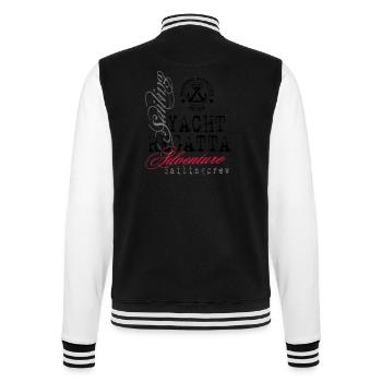 Maritime - Yacht Regatta - College-Sweatjacke - Schwarz/Weiß - Hinten - Marisol (170cm)