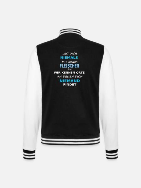 fleischer - College-Sweatjacke - Schwarz/Weiß