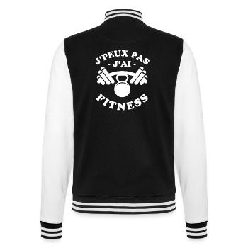 Fitness 2 - Veste Teddy - noir/blanc - Dos - Marisol (170cm)