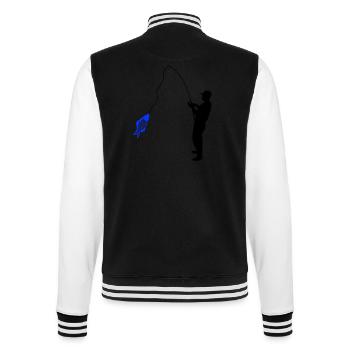 Angler - College Sweat Jacket - black/white - Back - Marisol (170cm)