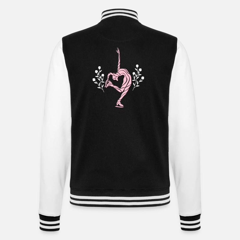Patinage 1 - Veste Teddy - noir/blanc