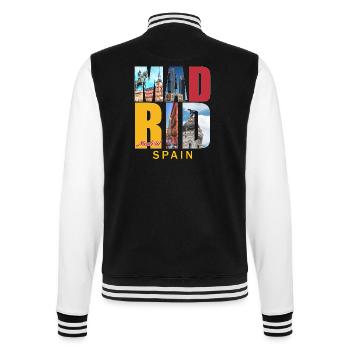 Madrid Spain - Veste Teddy - noir/blanc - Dos - Marisol (170cm)