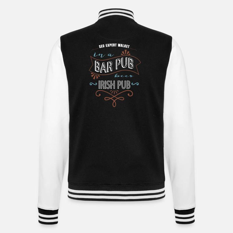 jokes computers computer science - College-Sweatjacke - Schwarz/Weiß