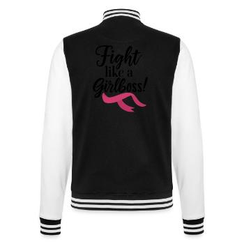Battez-vous comme une girlboss ! - Veste Teddy - noir/blanc - Dos - Marisol (170cm)