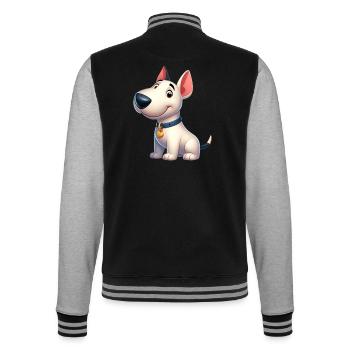 Bull Terrier 5 - College Sweat Jacket - black/heather grey - Back - Marisol (170cm)