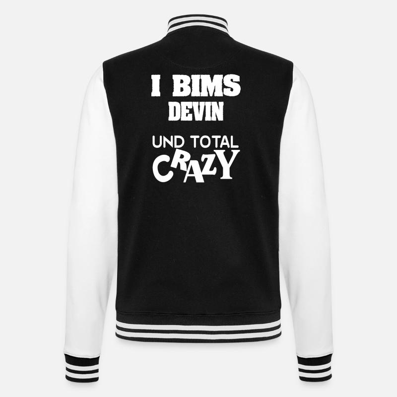 Devin comme prénom - Veste Teddy - noir/blanc