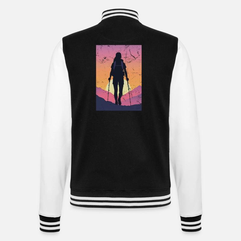 Wanderer Wanderer - College-Sweatjacke - Schwarz/Weiß
