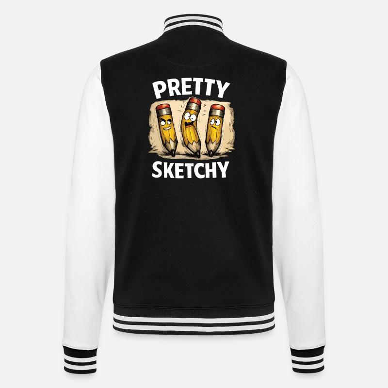 Crayons assez louches Plutôt louches - Veste Teddy - noir/blanc