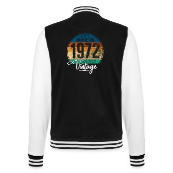 Millésime Fabriqué en 1972 Année de naissance 1972 Anniversaire - Veste Teddy - noir/blanc - Dos - Marisol (170cm)