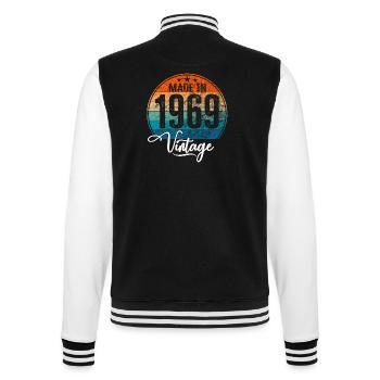 Millésime Fabriqué en 1969 Année de naissance 1969 Anniversaire - Veste Teddy - noir/blanc - Dos - Marisol (170cm)