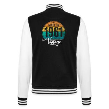 Millésime fabriqué en 1961 Année de naissance 1961 Anniversaire - Veste Teddy - noir/blanc - Dos - Marisol (170cm)