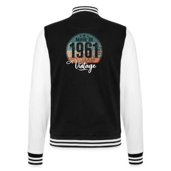 Millésime fabriqué en 1961 Année de naissance 1961 Anniversaire - Veste Teddy - noir/blanc - Dos - Marisol (170cm)