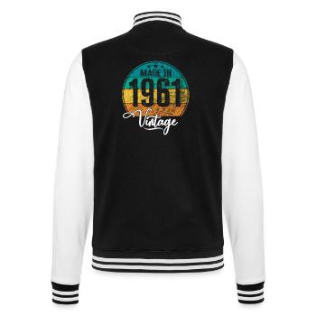Millésime fabriqué en 1961 Année de naissance 1961 Anniversaire - Veste Teddy - noir/blanc - Dos - Marisol (170cm)