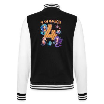 Mermaid Anniversaire 4 ans - Veste Teddy - noir/blanc - Dos - Marisol (170cm)