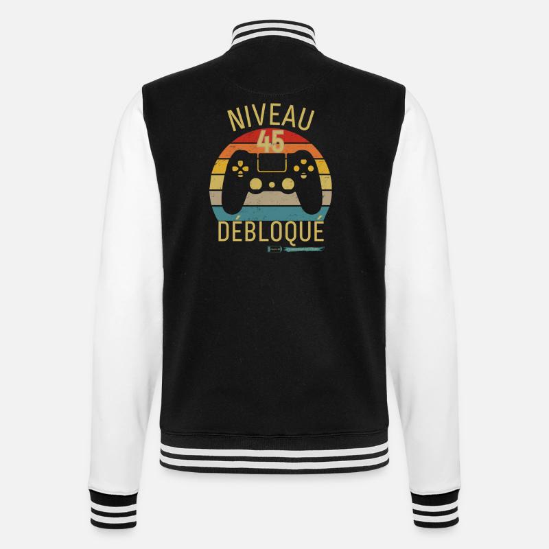 Niveau 45 Débloqué - Veste Teddy - noir/blanc