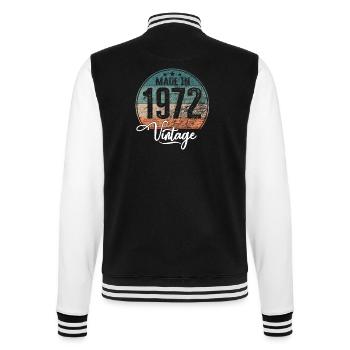Millésime Fabriqué en 1972 Année de naissance 1972 Anniversaire - Veste Teddy - noir/blanc - Dos - Marisol (170cm)