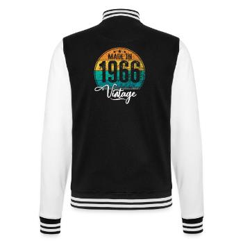 Millésime Fabriqué en 1966 Année de naissance 1966 Anniversaire - Veste Teddy - noir/blanc - Dos - Marisol (170cm)