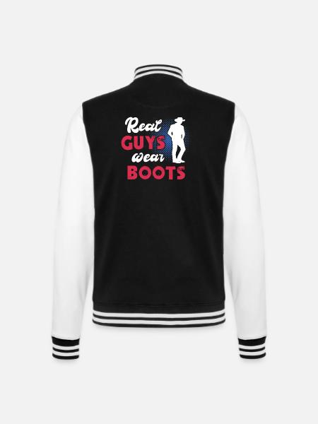Line Dance Line Dancing - College-Sweatjacke - Schwarz/Weiß