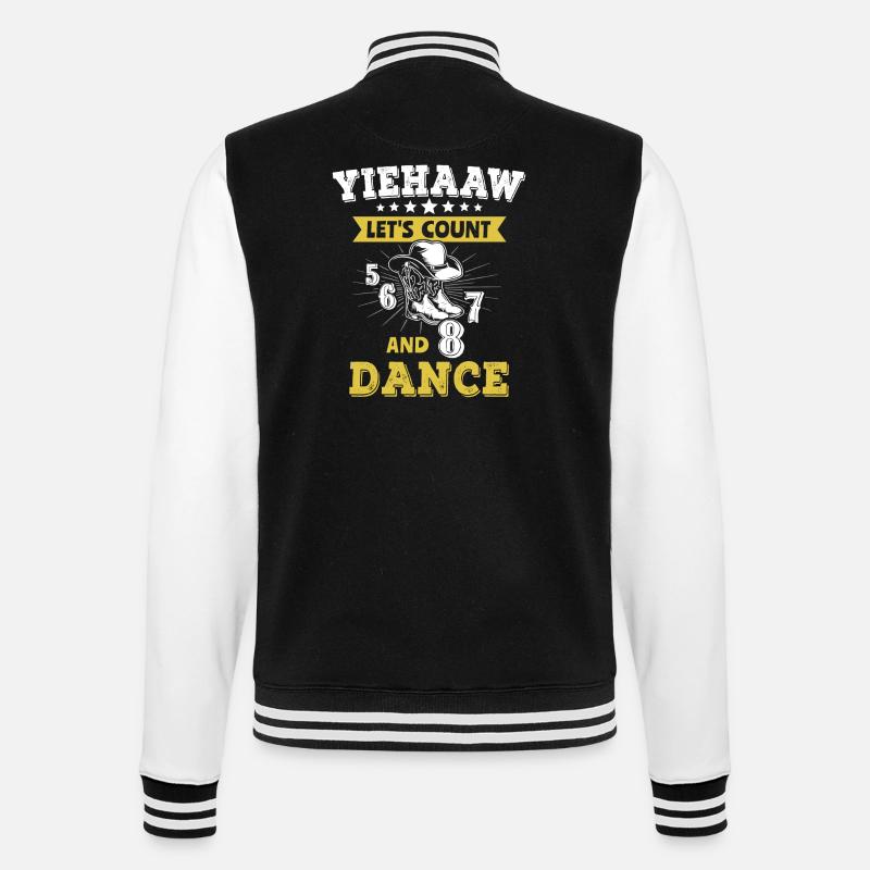 Line Dance Line Dancing - College Sweat Jacket - black/white