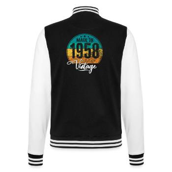 Millésime fabriqué en 1958 Année de naissance 1958 Anniversaire - Veste Teddy - noir/blanc - Dos - Marisol (170cm)