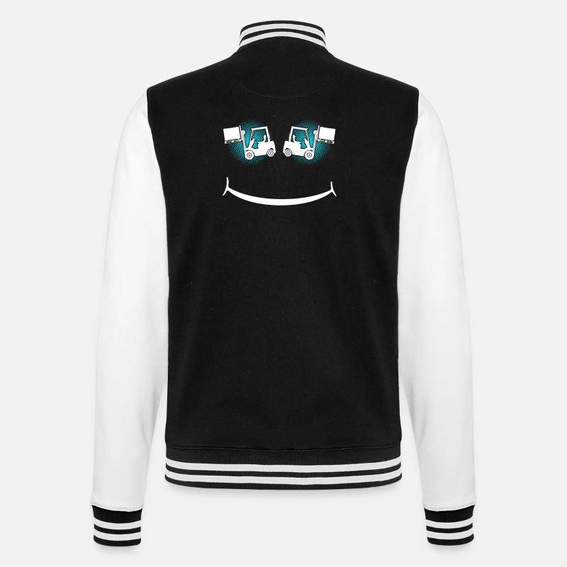 Staplerfahrer Gabelstapler Stapler - College-Sweatjacke - Schwarz/Weiß