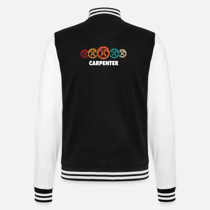 Carpenter, carpenter, carpenter, - College Sweat Jacket - black/white