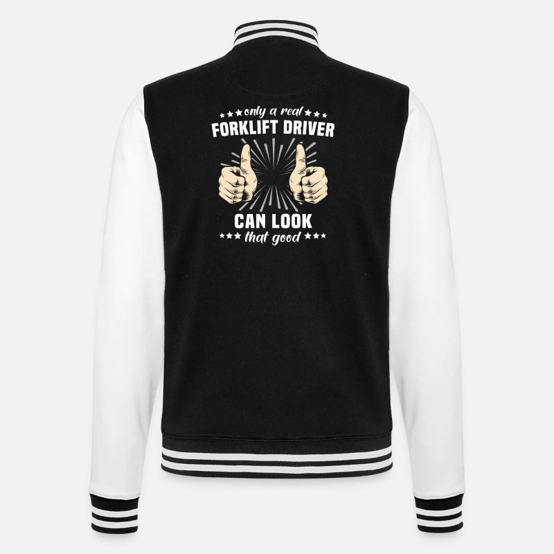 Forklift Forklift - College Sweat Jacket - black/white