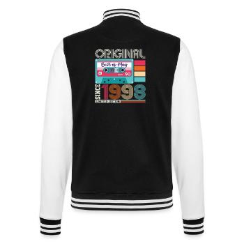 25 Birthday Man Woman Cassette Mai 1998 - Veste Teddy - noir/blanc - Dos - Marisol (170cm)