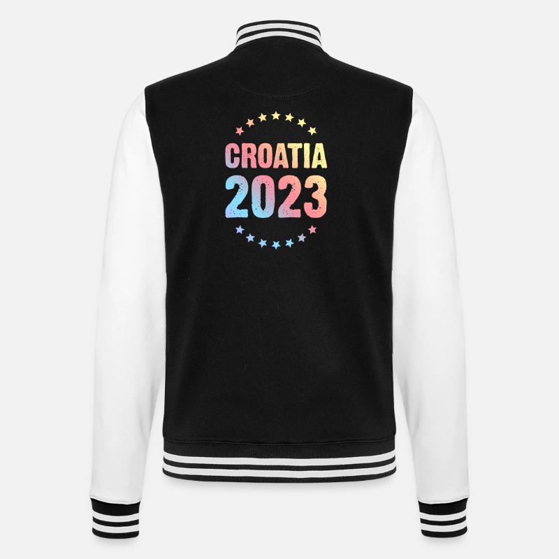 Croatie 2023 - Veste Teddy - noir/blanc