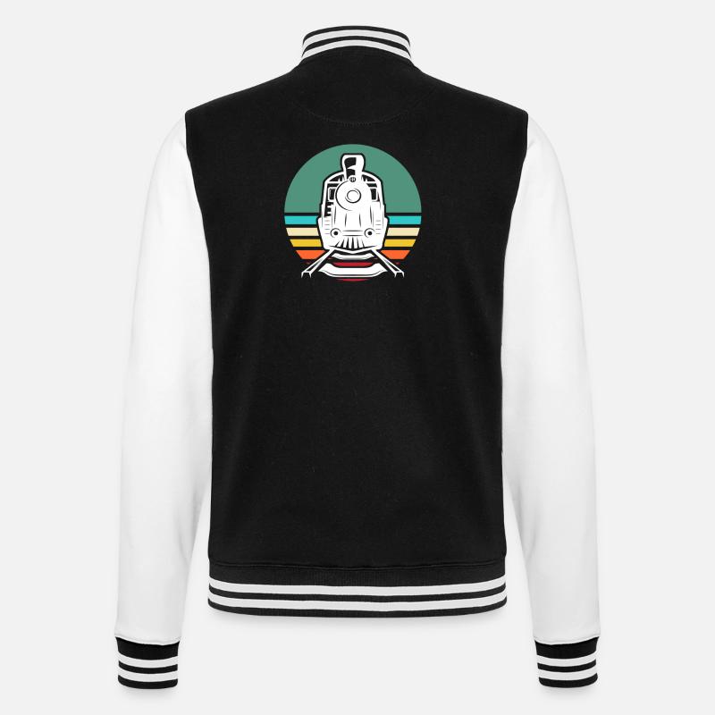 Model railway G gauge - College Sweat Jacket - black/white