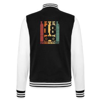 Niveau 18 Déverrouillé 18 Ans Anniversaire Cadeau - Veste Teddy - noir/blanc - Dos - Marisol (170cm)