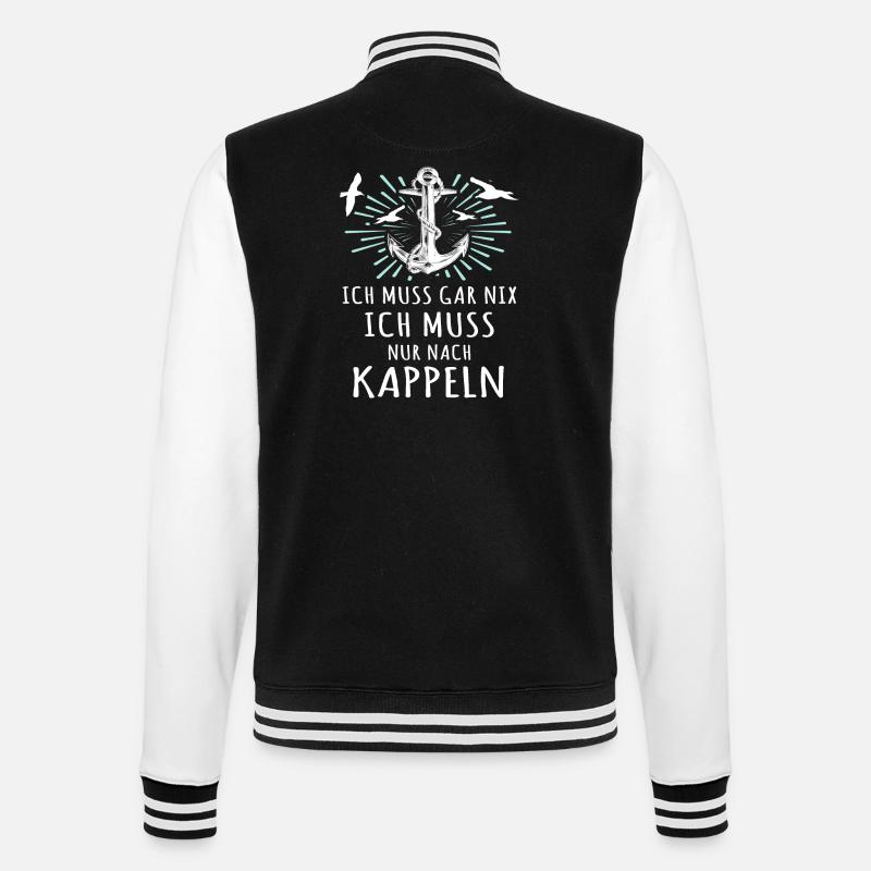 Kappeln Sprüche Kappelner Spruch - College-Sweatjacke - Schwarz/Weiß