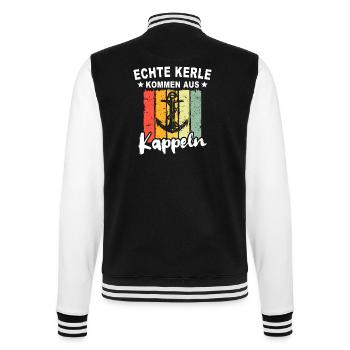 Kappeln Sprüche Kappelner Spruch - College-Sweatjacke - Schwarz/Weiß - Hinten - Marisol (170cm)