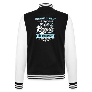 Kappeln Sprüche Kappelner Spruch - College-Sweatjacke - Schwarz/Weiß - Hinten - Marisol (170cm)