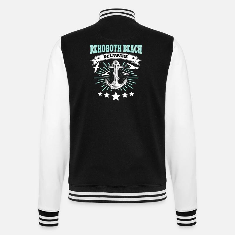 Rehoboth Beach - College-Sweatjacke - Schwarz/Weiß