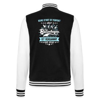 Boltenhagen Sprüche - College-Sweatjacke - Schwarz/Weiß - Hinten - Marisol (170cm)