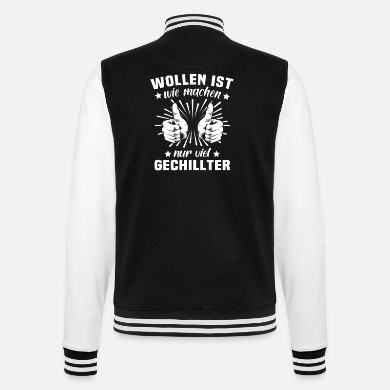 Machen Wollen - College-Sweatjacke - Schwarz/Weiß