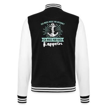 Kappeln Sprüche Kappelner Spruch - College-Sweatjacke - Schwarz/Weiß - Hinten - Marisol (170cm)