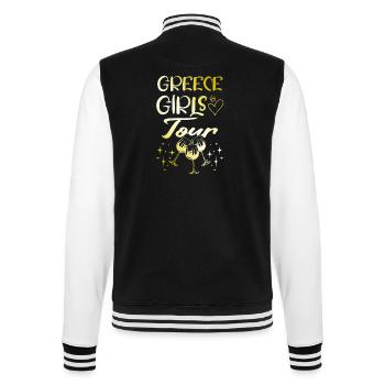Griechenland Girls Tour Gold - College-Sweatjacke - Schwarz/Weiß - Hinten - Marisol (170cm)