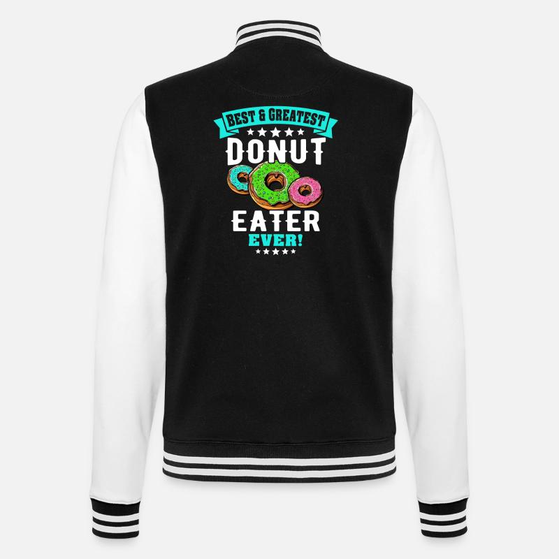 Donut Dear Donut Lovers - College Sweat Jacket - black/white