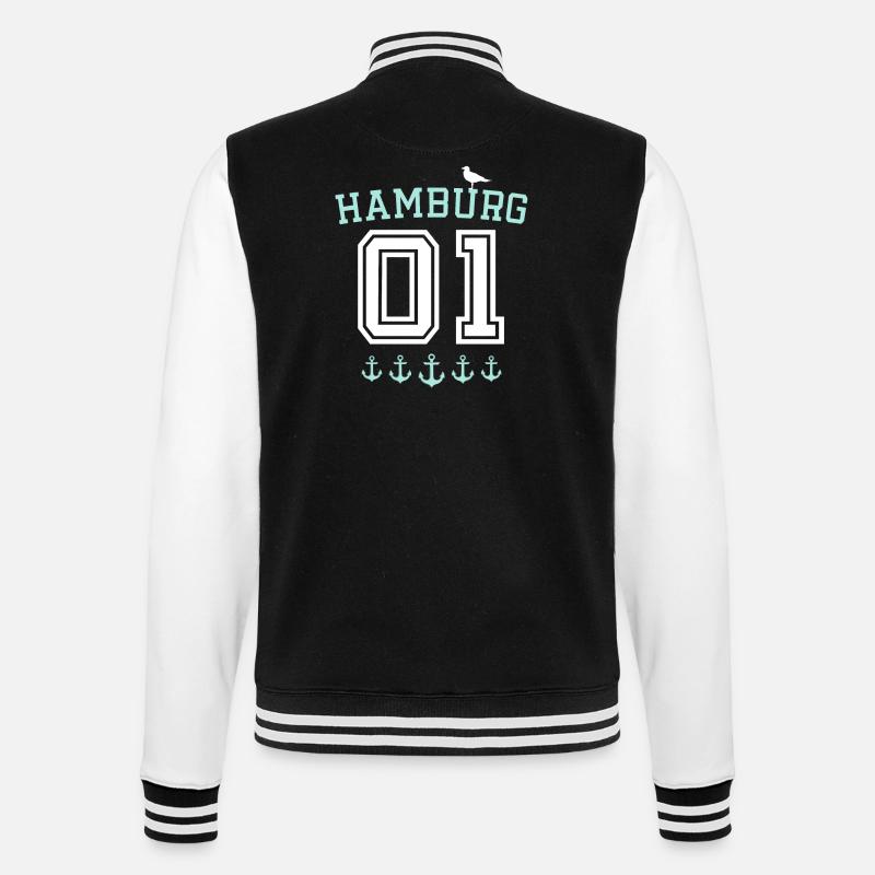Spruch de Hambourg - Veste Teddy - noir/blanc