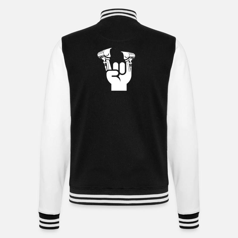 Bagger Fahren Baggerfahrer - College-Sweatjacke - Schwarz/Weiß