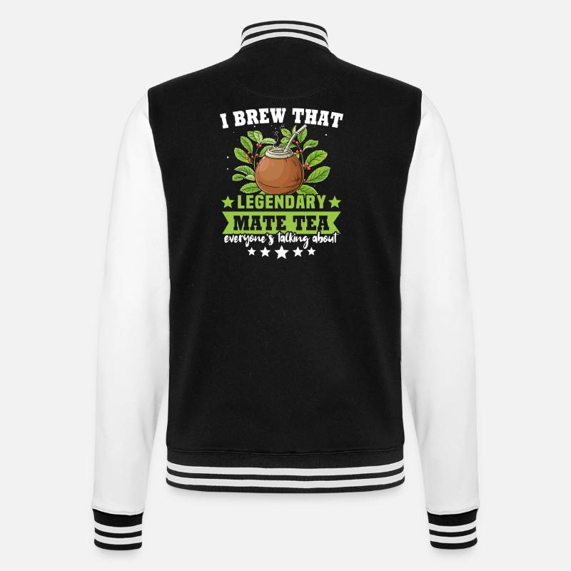 Mate Tee Teetrinker - College-Sweatjacke - Schwarz/Weiß
