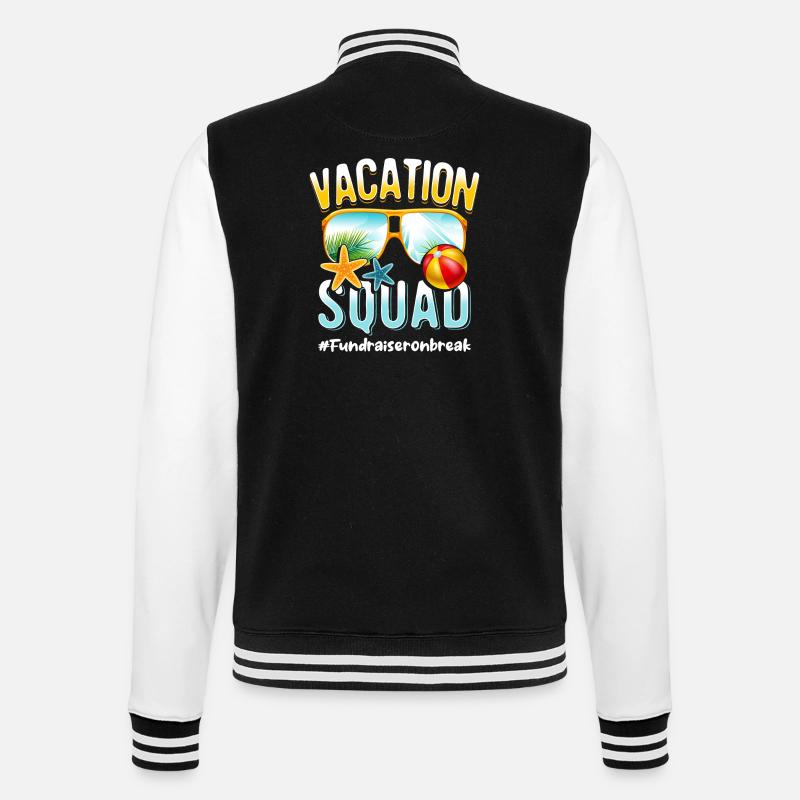 Fundraiser Vacation Squad #Fundraiseronbreak - College Sweat Jacket - black/white