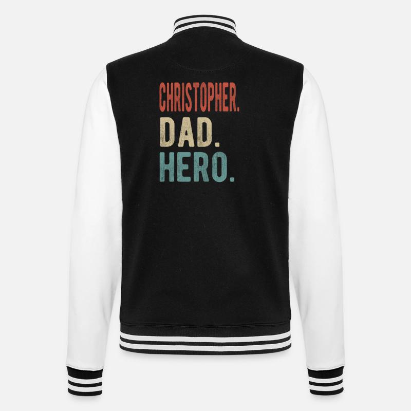 Christopher Papa Held - College-Sweatjacke - Schwarz/Weiß