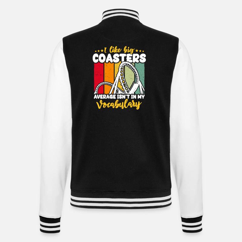 Roller Coaster Roller Coaster Riders - College Sweat Jacket - black/white